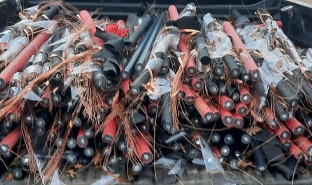 Yeraltına döşenecek kabloları çalan hırsızlar suçüstü yakalandı