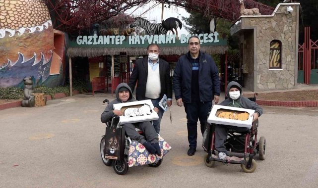 Yiğit kardeşlerin roğal parkı görme isteğini Şahin yerine getirdi