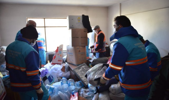 Yıldırım'da çöp ev mesaisi