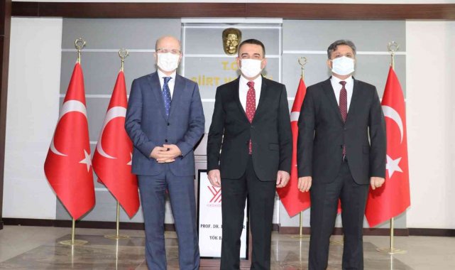 YÖK Başkanı Özvar, Siirt Valisi Hacıbektaşoğlu'nu ziyaret etti