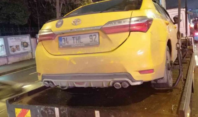 Yolcu seçen 6 sürücünün ticari taksisi trafikten men edildi