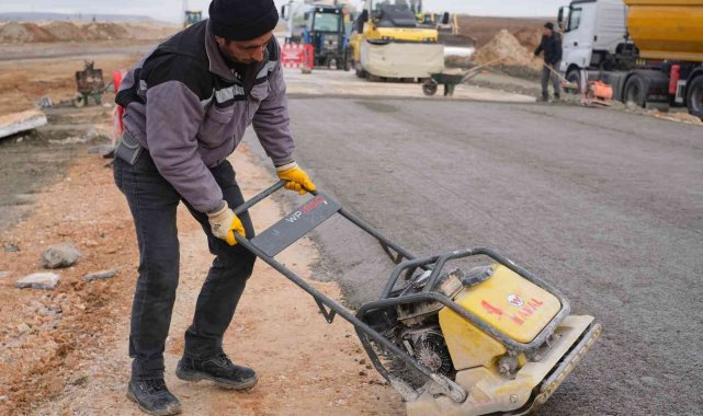 Yoncalı'da beton asfalt çalışmaları