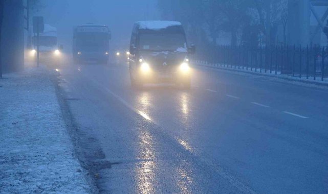 Yozgat'ta yoğun sis etkili oldu