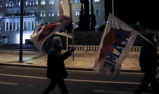 Yunanistan'da bütçe protestosu