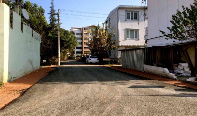 Yunuseli'nde sokaklar sıcak asfaltla kaplandı