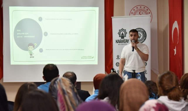 Yurtta kalan öğrencilere sıfır atık eğitimi