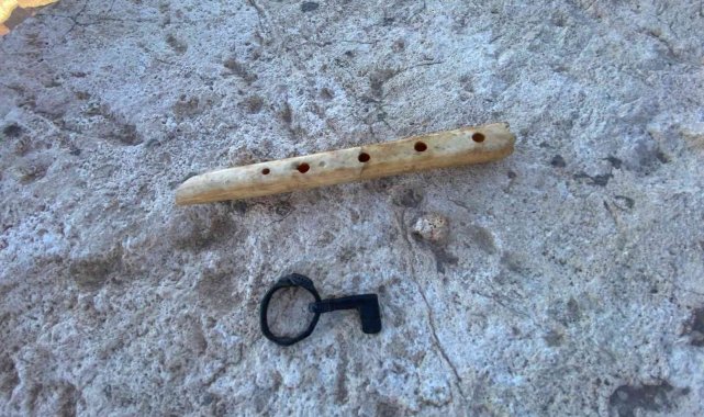 Zerzevan Kalesi'nde 1600 yıllık flüt ve özel anahtar bulundu