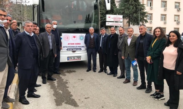 Zeytin üreticileri eğitim için Aydın'a gitti