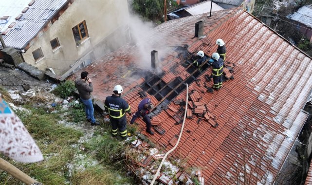 Zonguldak'ta ikamet yangını korkuttu