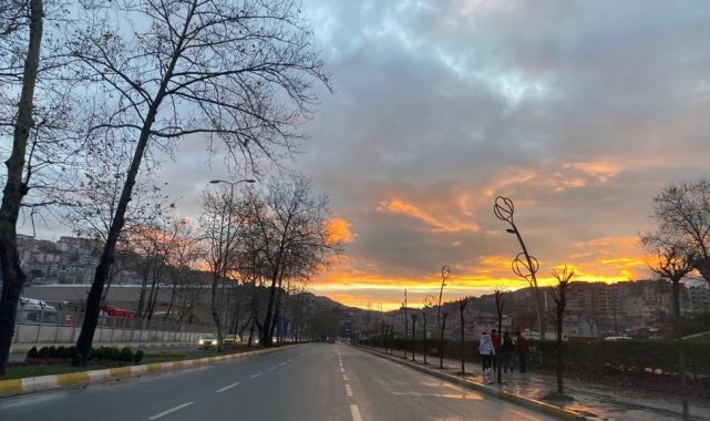 Zonguldaklılar güne gökkuşağı ile uyandı