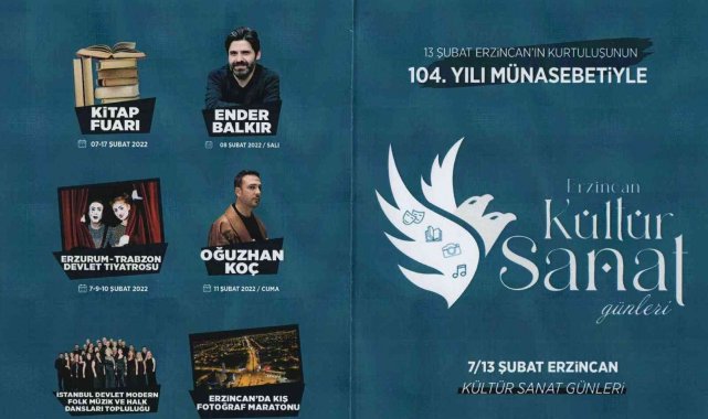 13 Şubat Erzincan'ın kurtuluşunun 104'ncü yılı bir dizi etkinlikle kutlanacak