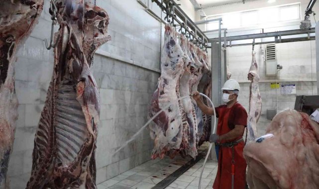 2021'de Büyükşehir mezbahalarında 5 Milyon 671 Bin kg. et üretildi