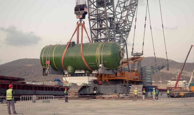 2'nci güç ünitesinin buhar jeneratörleri Akkuyu NGS sahasına ulaştırıldı