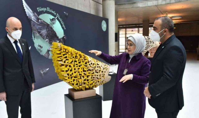 'Atıktan Sanata' projesinde Prof. Rahmi Atalay'ın eserleri büyük ilgi gördü