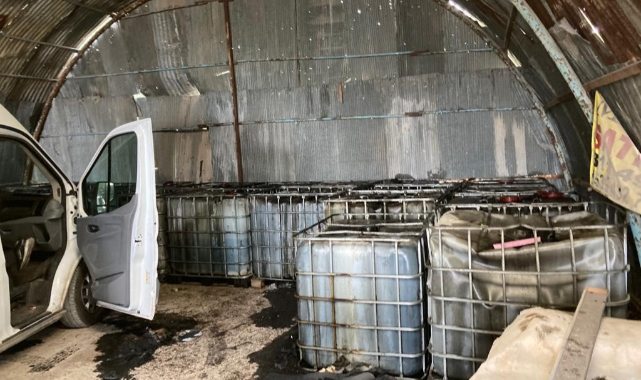 48 bin 500 litre kaçak akaryakıt ele geçirildi.