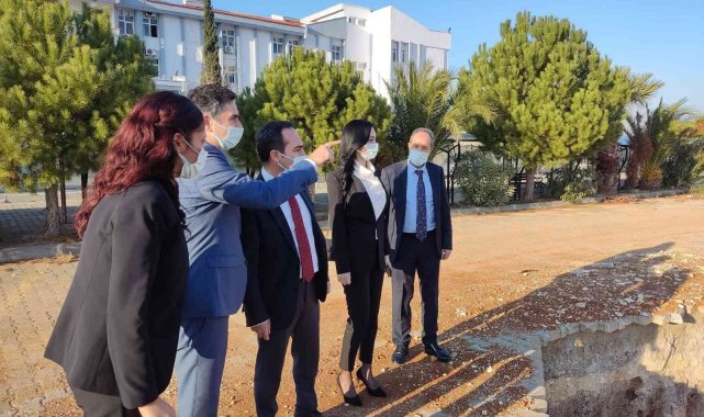 Açıkgöz, Didim Devlet Hastanesi&#039;ndeki ek bina çalışmalarını yerinde inceledi