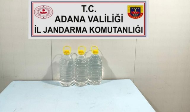 Adana'da 138,5 litre sahte alkol ele geçirildi
