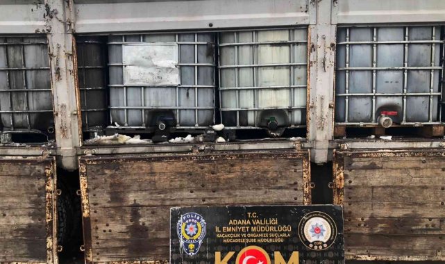 Adana'da 26 bin litre kaçak akaryakıt ele geçirildi