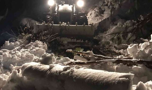 Adana'nın kuzey ilçelerinde karla mücadele