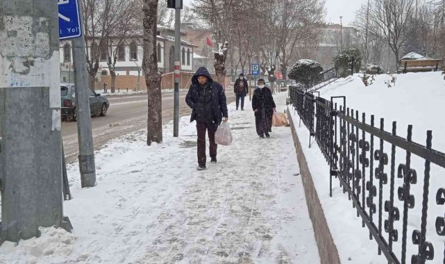 Afyonkarahisar&#039;da kar yağışı etkili oldu