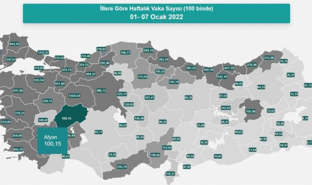 Afyonkarahisar'da korona virüs vaka sayısı yükselişe geçti