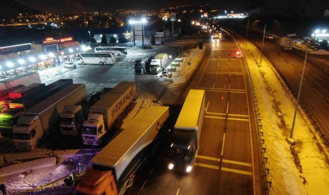 Ağır tonajlı araçların İstanbul istikametine geçişine izin verilmiyor