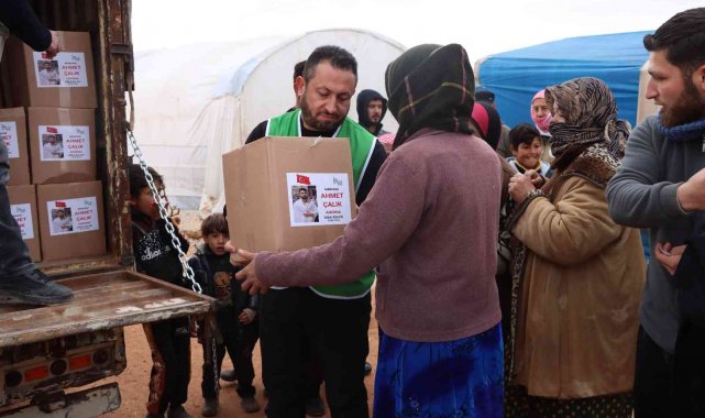 Ahmet Çalık'ın ailesinden Suriyeli savaş mağdurlarına gıda yardımı