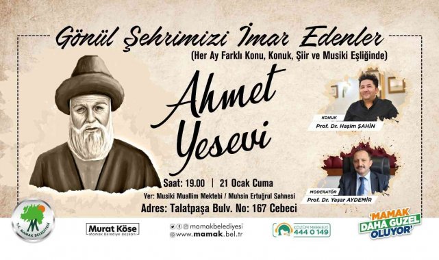 Ahmet Yesevi Mamak'ta anılacak