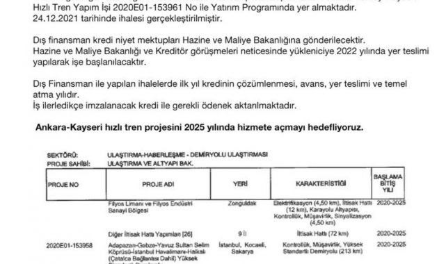AK Parti'den hızlı tren iddialarına açıklama