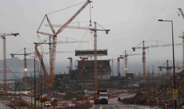 Akkuyu NGS'nin 1'nci güç ünitesine iç koruma kabuğunun 5. katmanı kuruldu