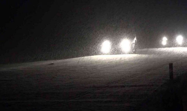 Aksaray&#039;da yüksek kesimlerde kar yağışı etkisini sürdürüyor