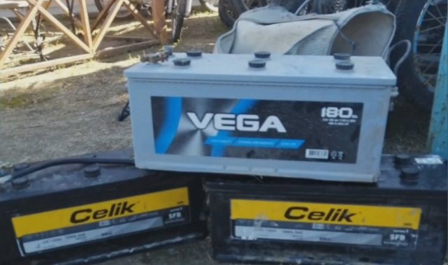 Akü hırsızlığı zanlısı yakalandı