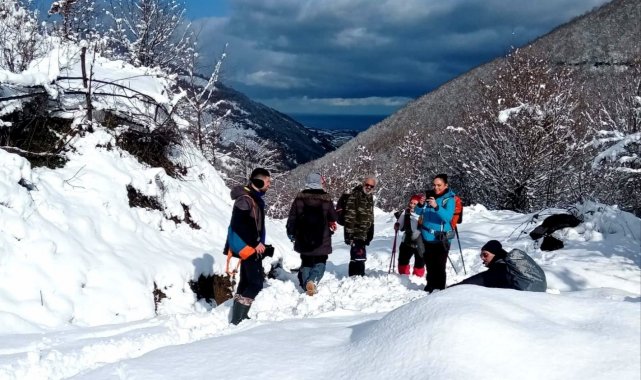 Alaçam Doğa Sporları Kulübü&#039;nün kar mesaisi