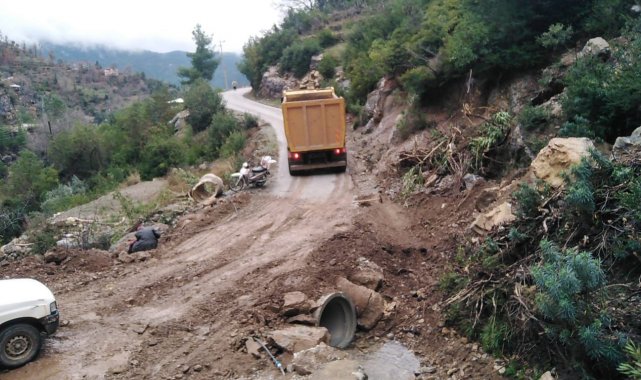 Alanya'da 30 metrelik imar yolunda çalışmalar hızlandı