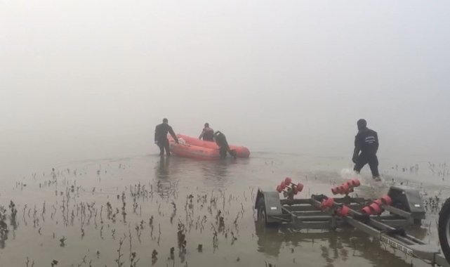 Amasya'da gölde kaybolan şahsı arama çalışmaları sürüyor
