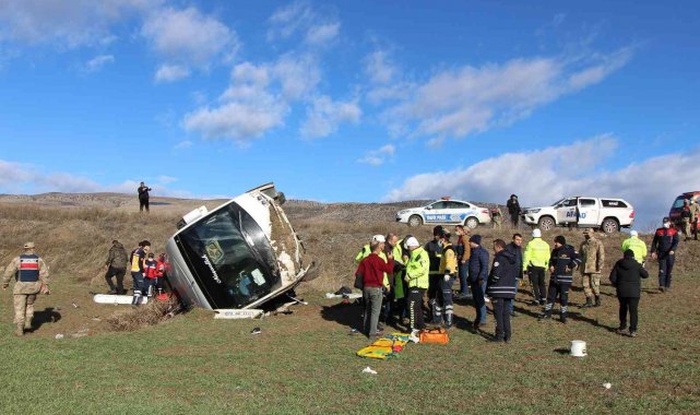 Amasya'daki feci kazada antrenör vefat etti, 13 sporcu yaralı