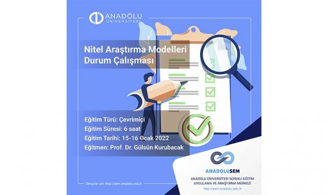 ANADOLUSEM'den Nitel Araştırma Modelleri Eğitimi