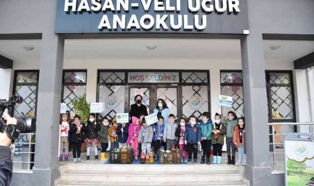 Anaokulu minikleri biriktirdi meslek liseliler dönüştürdü