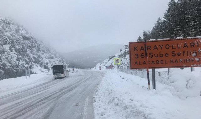 Antalya-Konya karayolunda ulaşım normale döndü