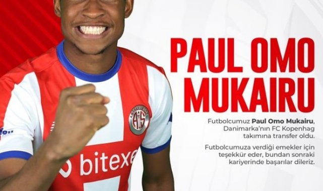 Antalyaspor'da Mukairu Kopenhag'a transfer oldu