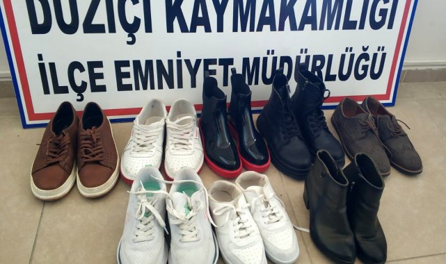 Apartmandan ayakkabı çalan hırsızlar yakalandı