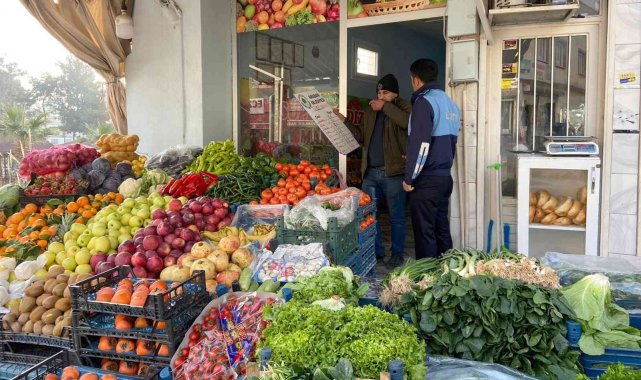 Araban'da zabıtadan etiket denetimi