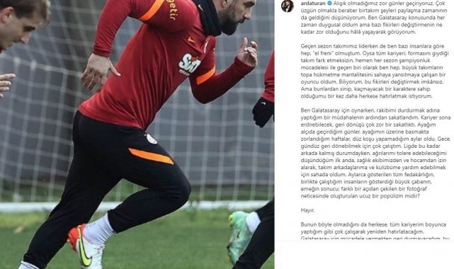 Arda Turan: "Galatasaray için mücadele vermekten geri durmayacağım"