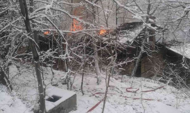 Artvin&#039;de korkutan yangın