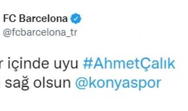 Avrupa futbolundan Ahmet Çalık için taziye mesajları