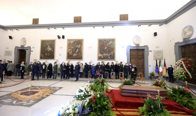 Avrupa Parlamentosu Başkanı Sassoli için Roma'da tören düzenlendi