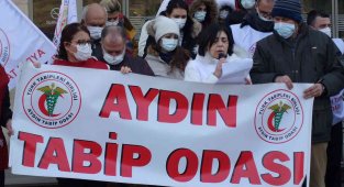 Aydın Tabip Odası'ndan beyaz nöbet eylemi