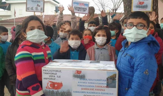 Aydın'da okul bahçesindeki mandalinalar, Kars'taki öğrencilerin karne hediyesi oldu