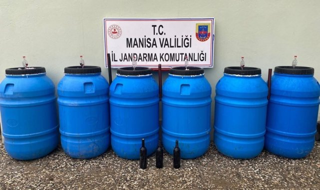 Bağ evinde bin 323 litre sahte içki ele geçirildi