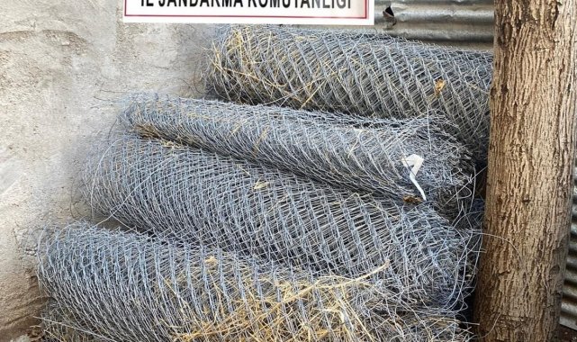 Bahçe tellerini çalan şahıs yakalandı